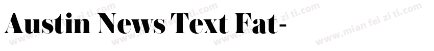 Austin News Text Fat字体转换